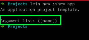 Lein version command